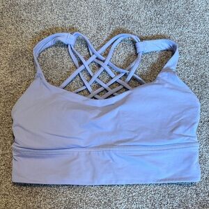 Lavender Lululemon free to be wild Longline Sports Bra